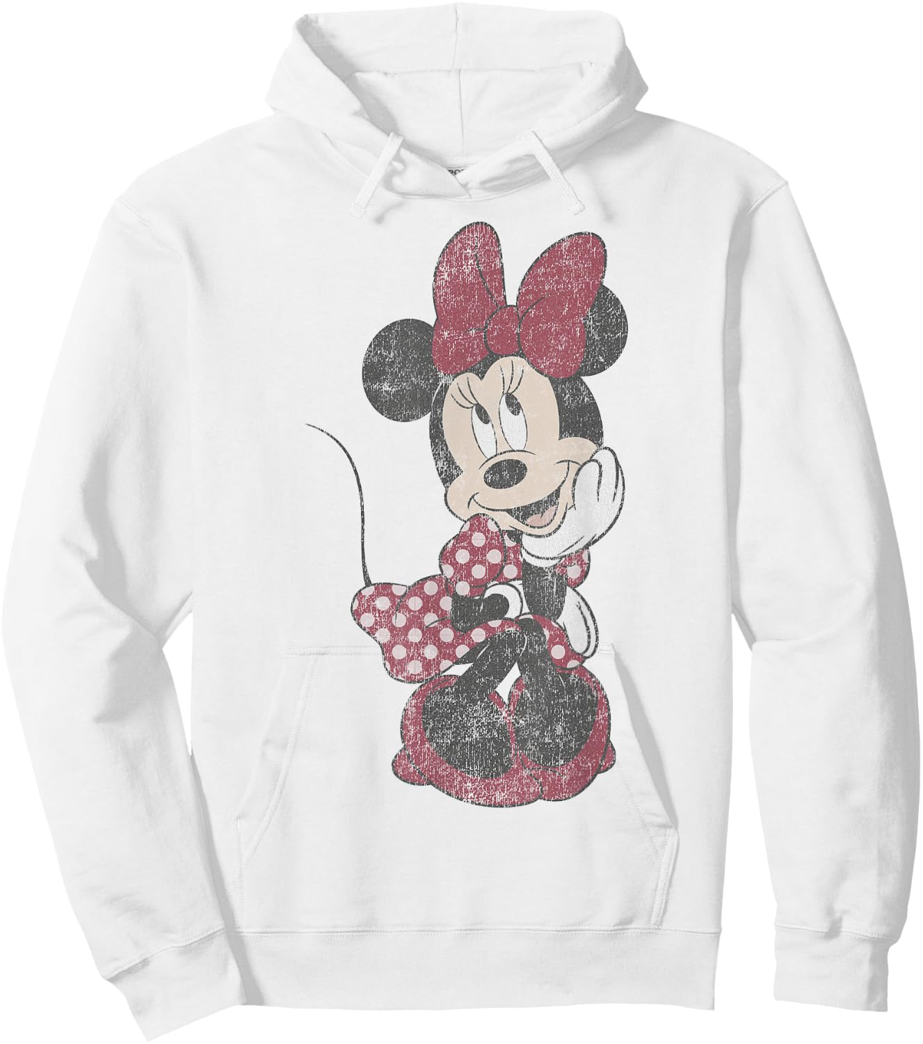 Disney Mickey and Friends Minnie Mouse Shy Vintage Hoodie - Hoodie | White