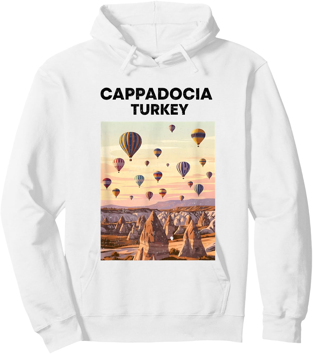 Montgolfière Turquie Cappadoce Hoodie - Hoodie | White