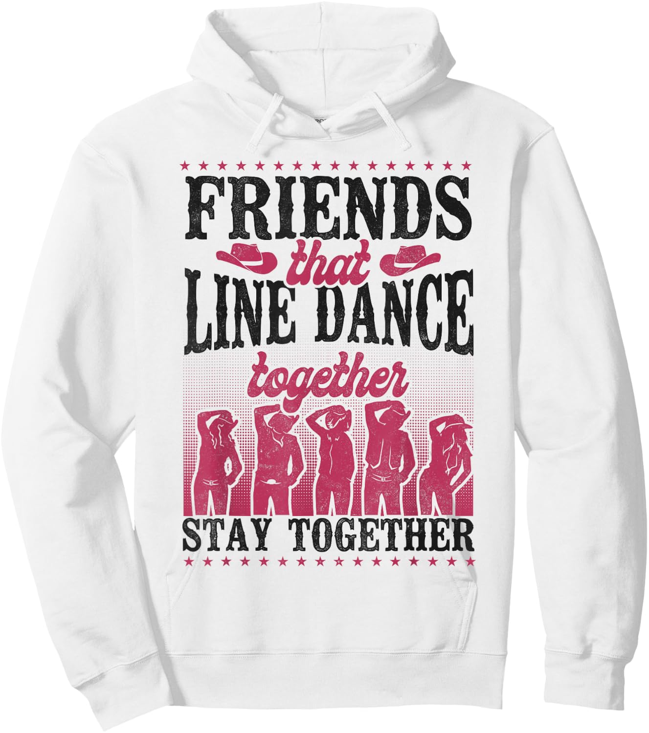 Line Dancing Dance Teacher Friends Buddies Besties Friends Hoodie - Hoodie | White