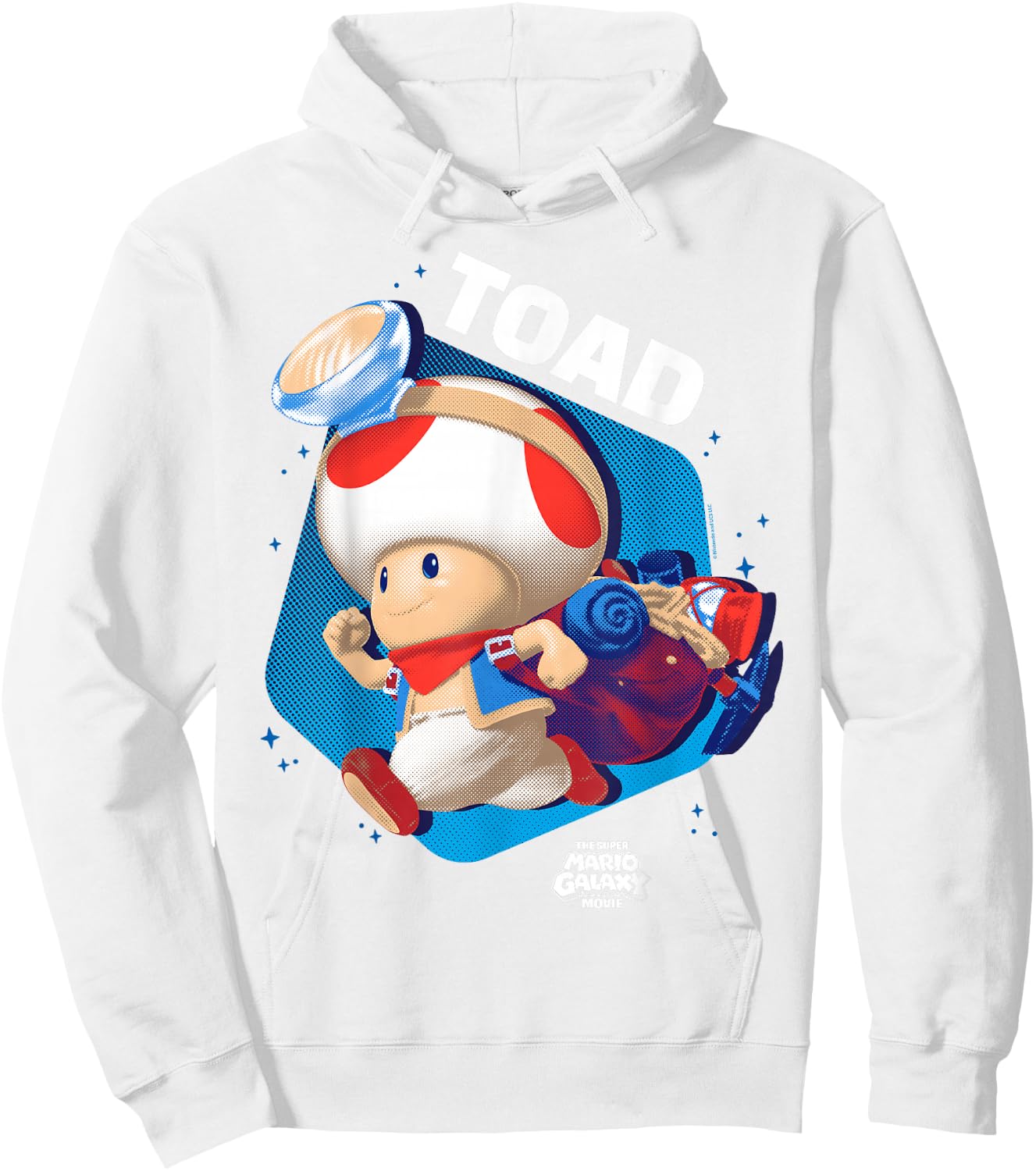 The Super Mario Galaxy Movie Toad Galactic Run Hoodie - Hoodie | White