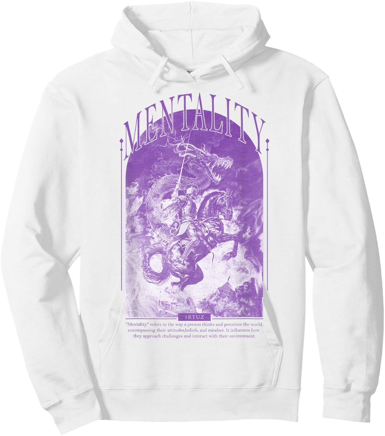 Vintage Retro Streetwear Graphic Y2K Women's Clothing Men's Hoodie - Hoodie | White