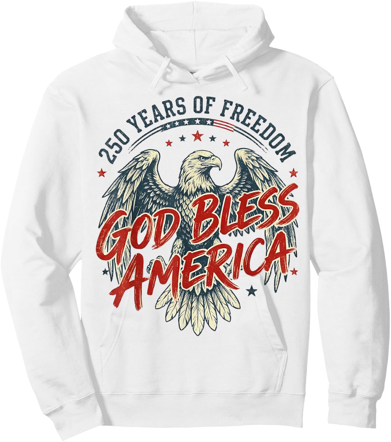 250 Years of Freedom American Anniversary USA 250th Birthday Hoodie - Hoodie | White