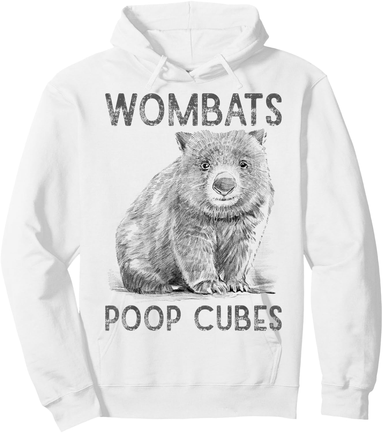 Wombats Poop Cubes For A Wombats Lover Hoodie - Hoodie | White