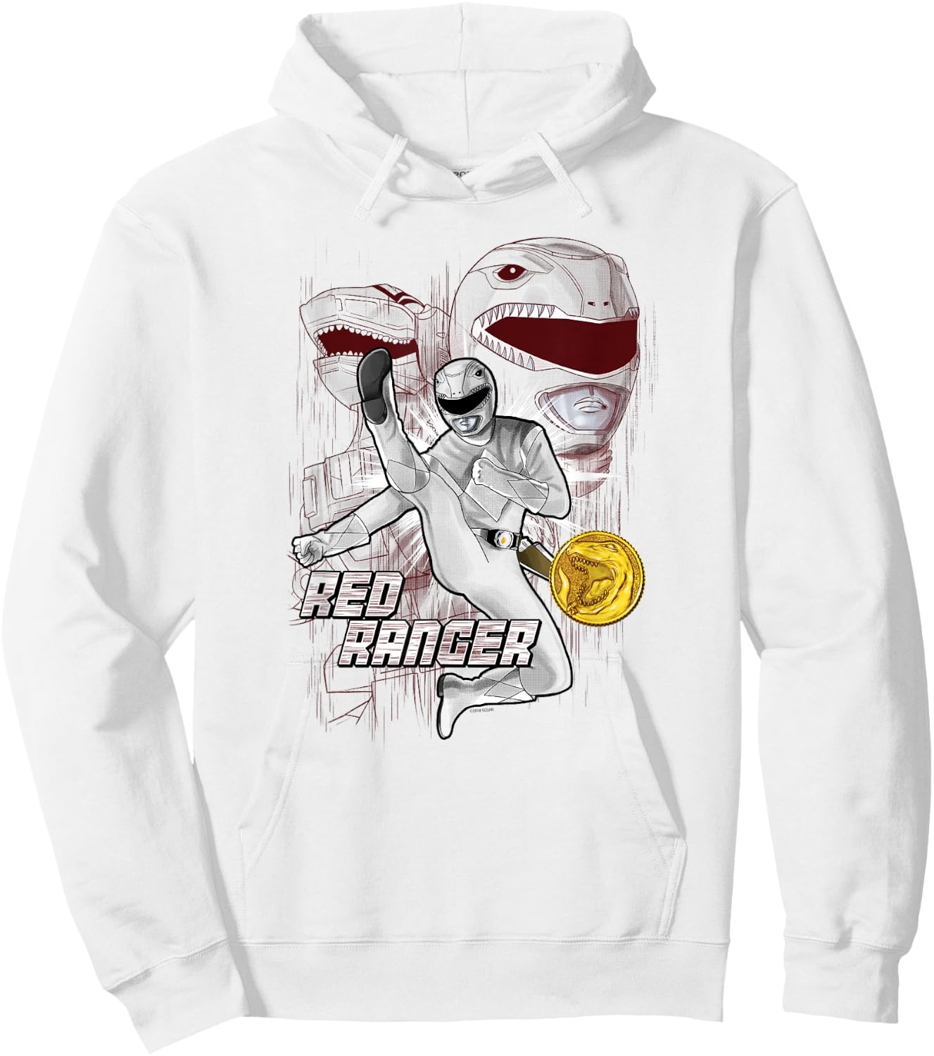 Power Rangers Red Ranger Hoodie - Hoodie | White