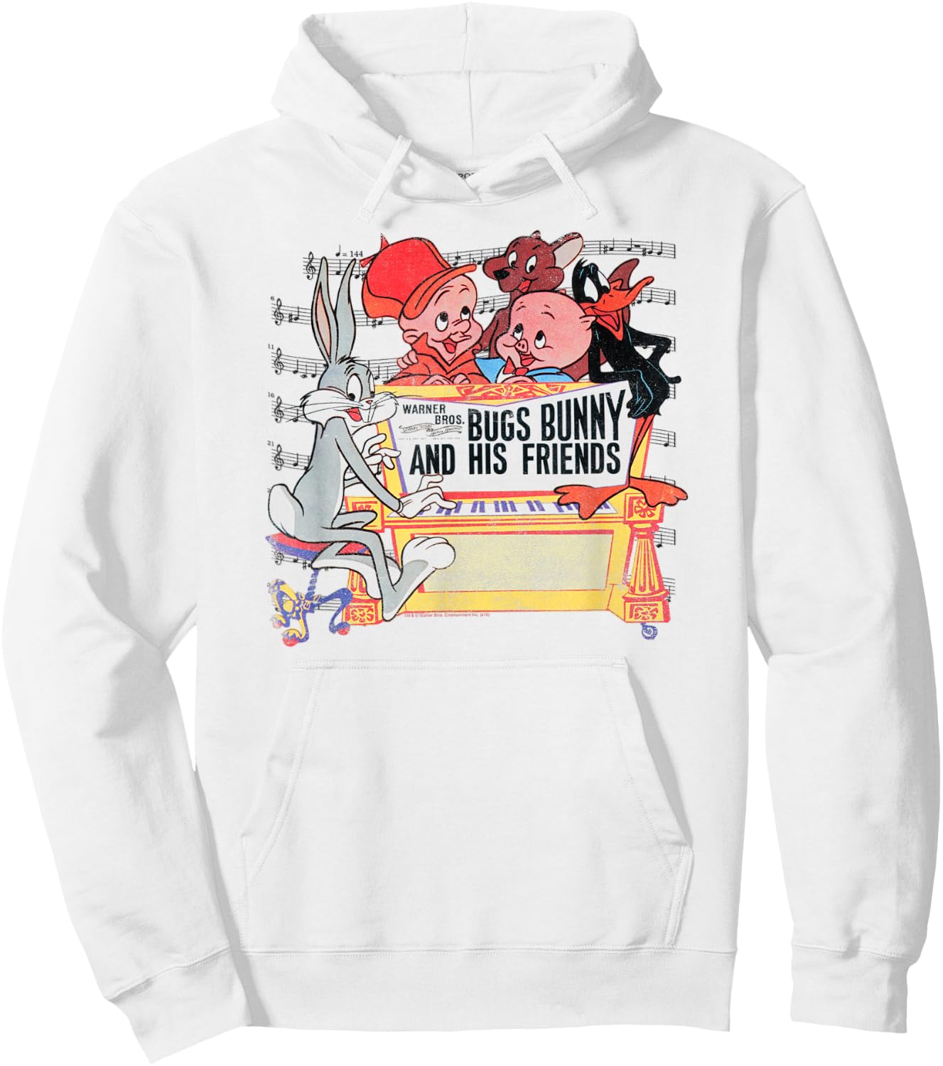 Looney Tunes Bugs Bunny and Friends Hoodie - Hoodie | White