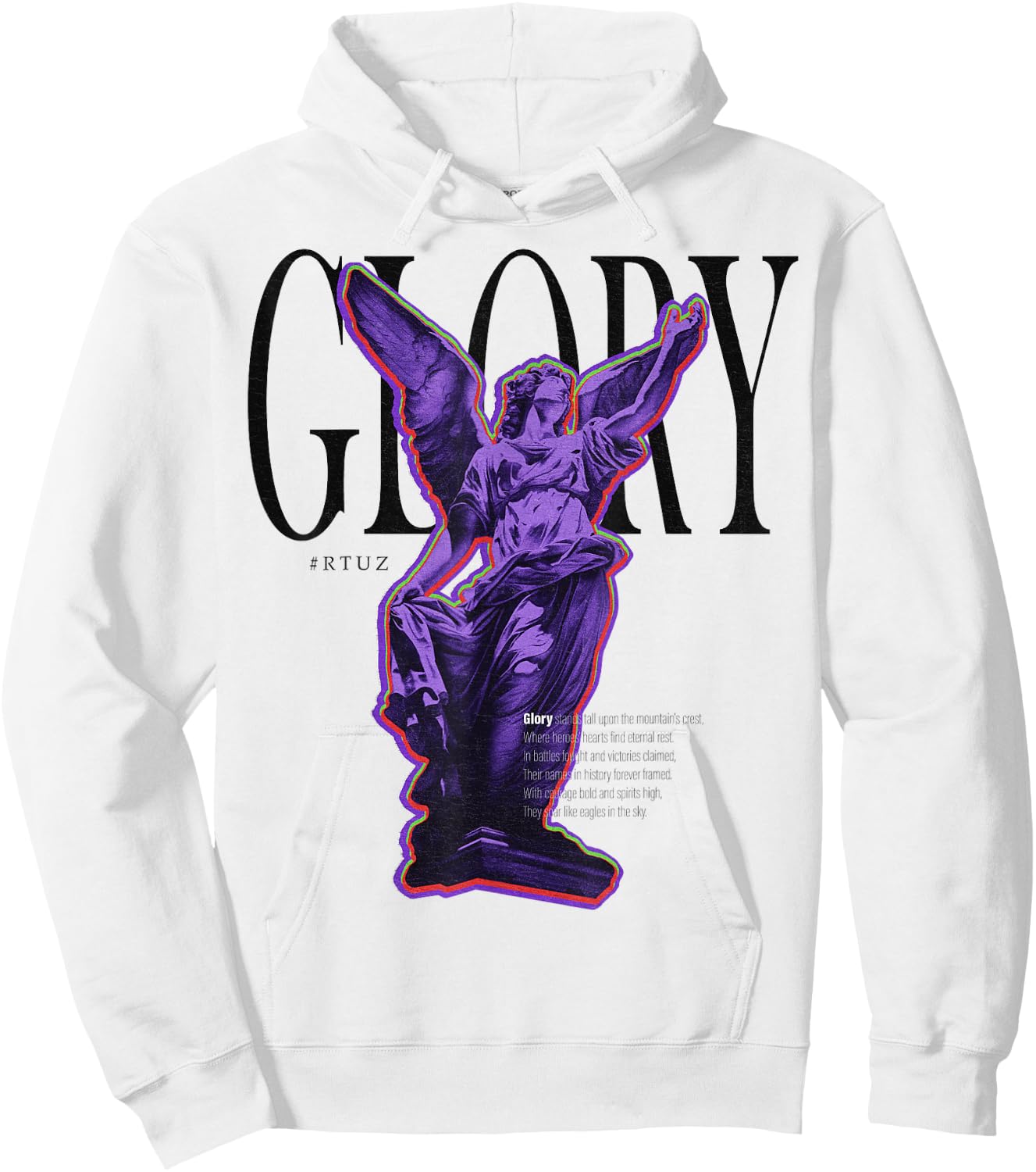 Modern Hip Hop Vintage Graffiti Urban Angel Streetwear , White Hoodie - Hoodie | White