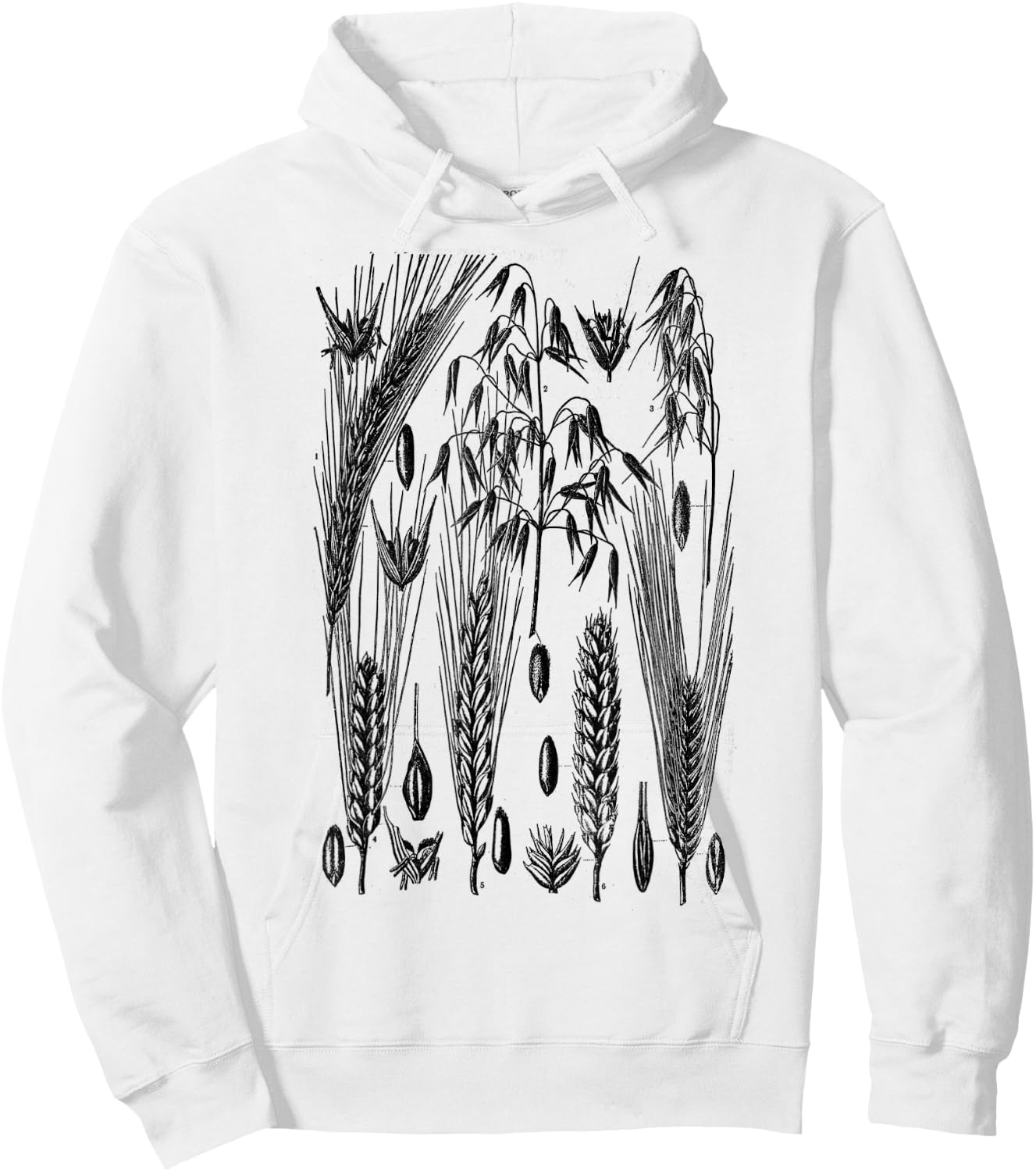 Farmers Grain Wheat Farm Family Wheat Vintage Wheat Print Hoodie - Hoodie | White