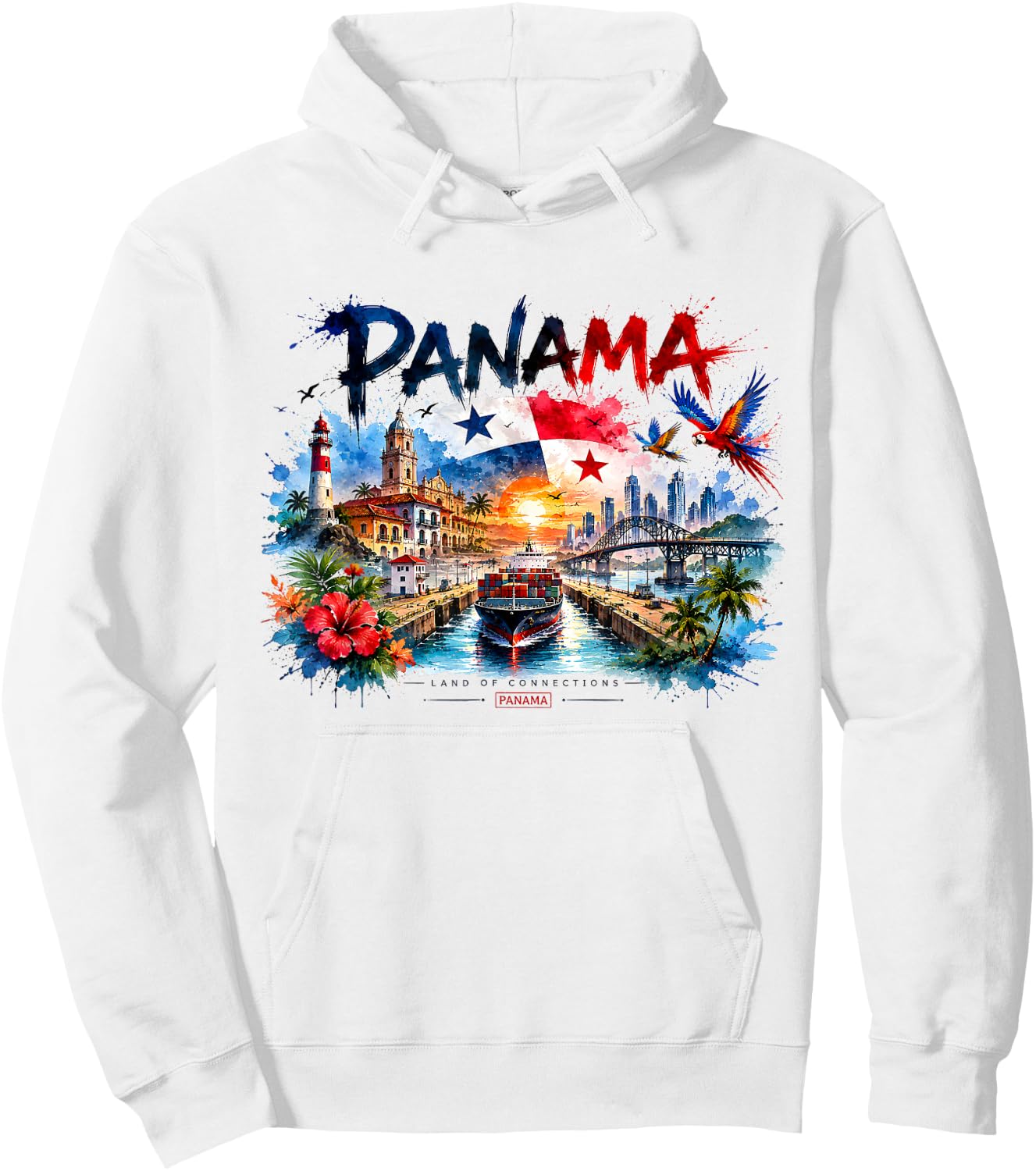 Panama Flag , Panamanian , Panama Flag Hoodie - Hoodie | White