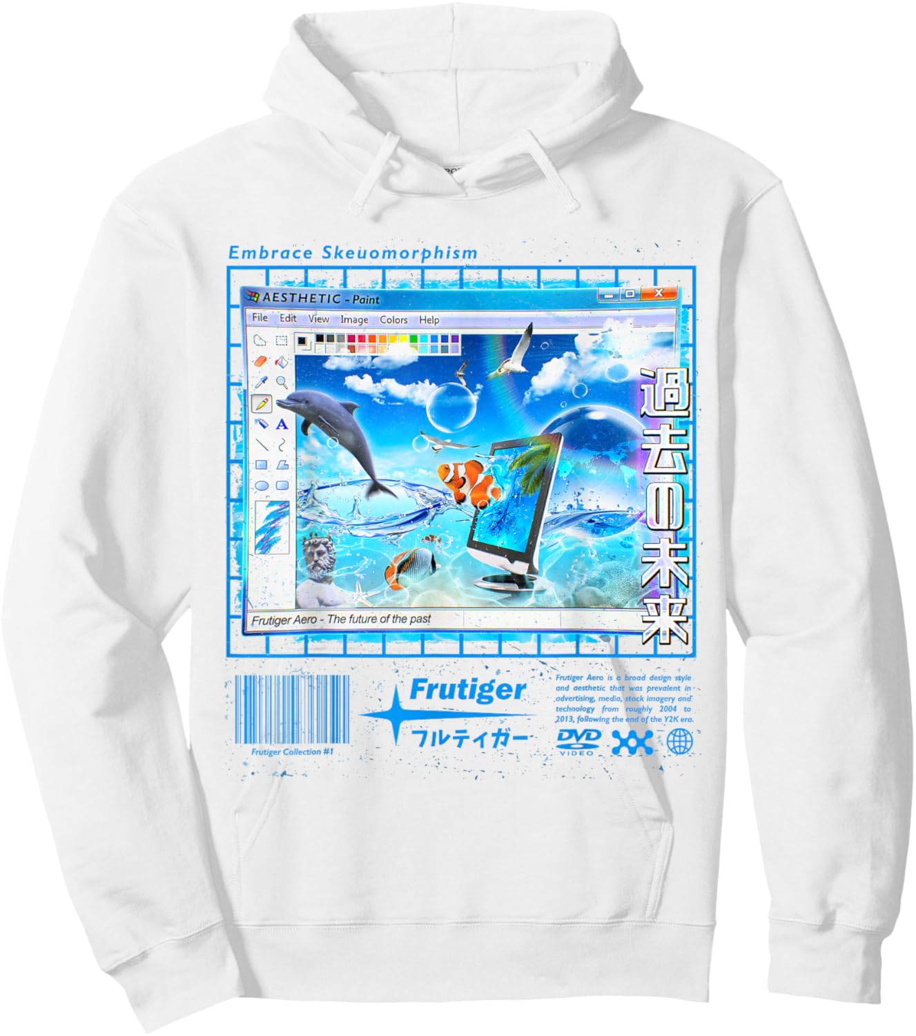 Frutiger Aero Streetwear Fashion Frutiger Aero Fashion Collection Hoodie - Hoodie | White