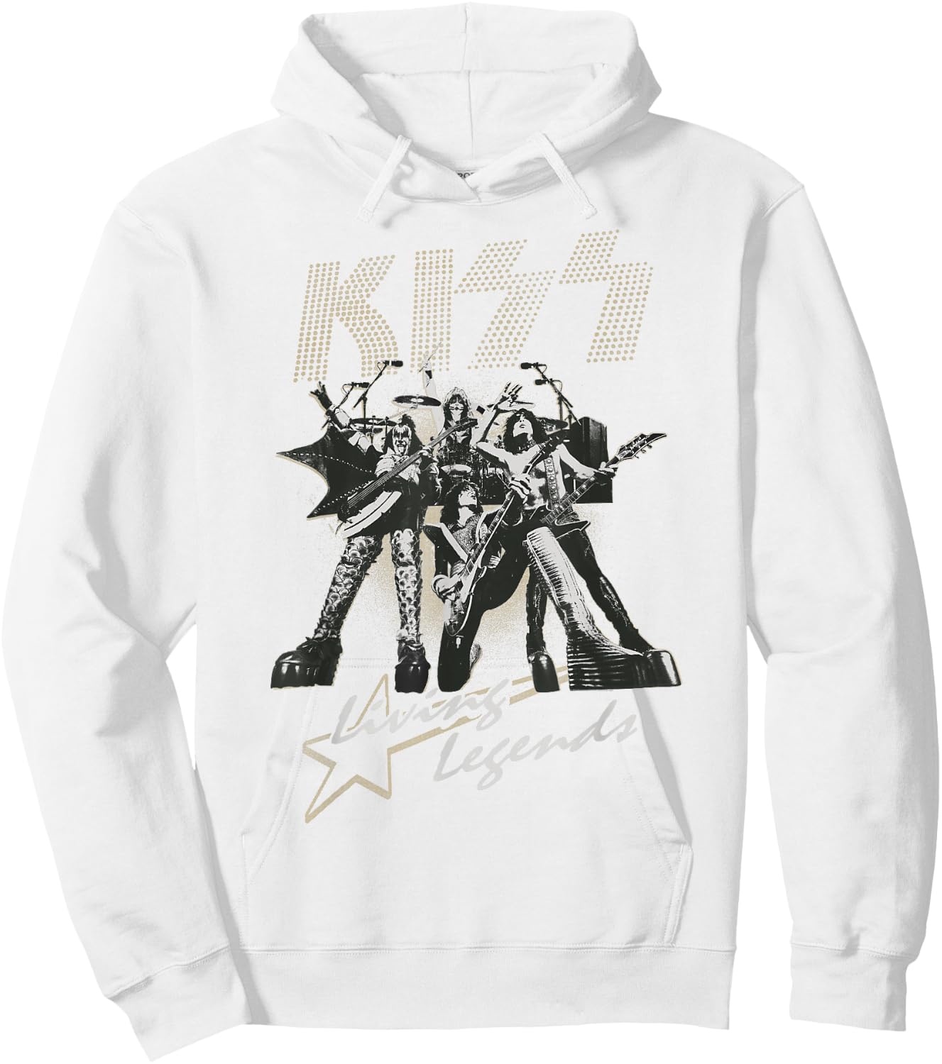 KISS - Lightning Legends (White) Hoodie - Hoodie | White