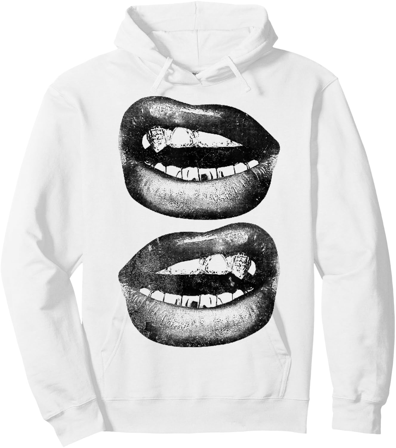 Y2K Grill Hoodie - Hoodie | White