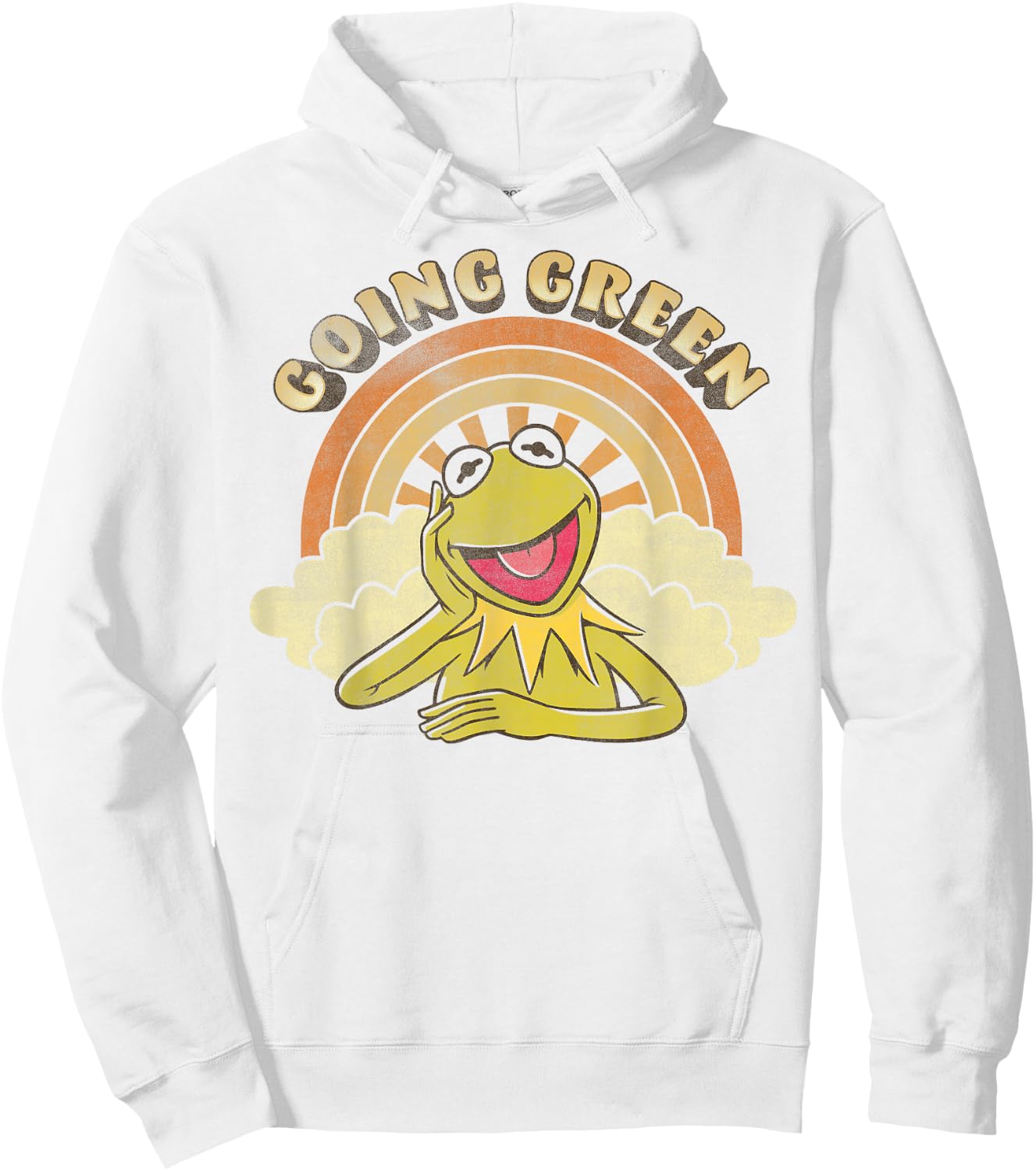 Disney The Muppets Kermit The Frog Going Green Sunrise Hoodie - Hoodie | White