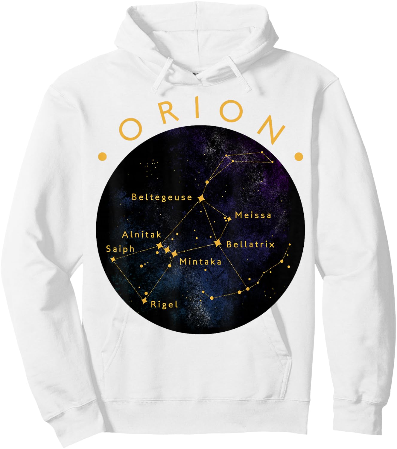 Orion Constellation Astronomy Lover Stargazing Hoodie - Hoodie | White