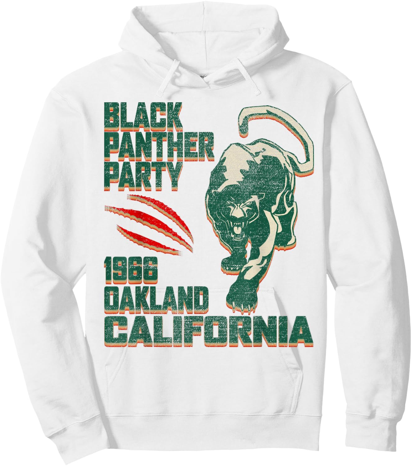 Vintage Oakland California 1966 Black Panther Party Hoodie - Hoodie | White