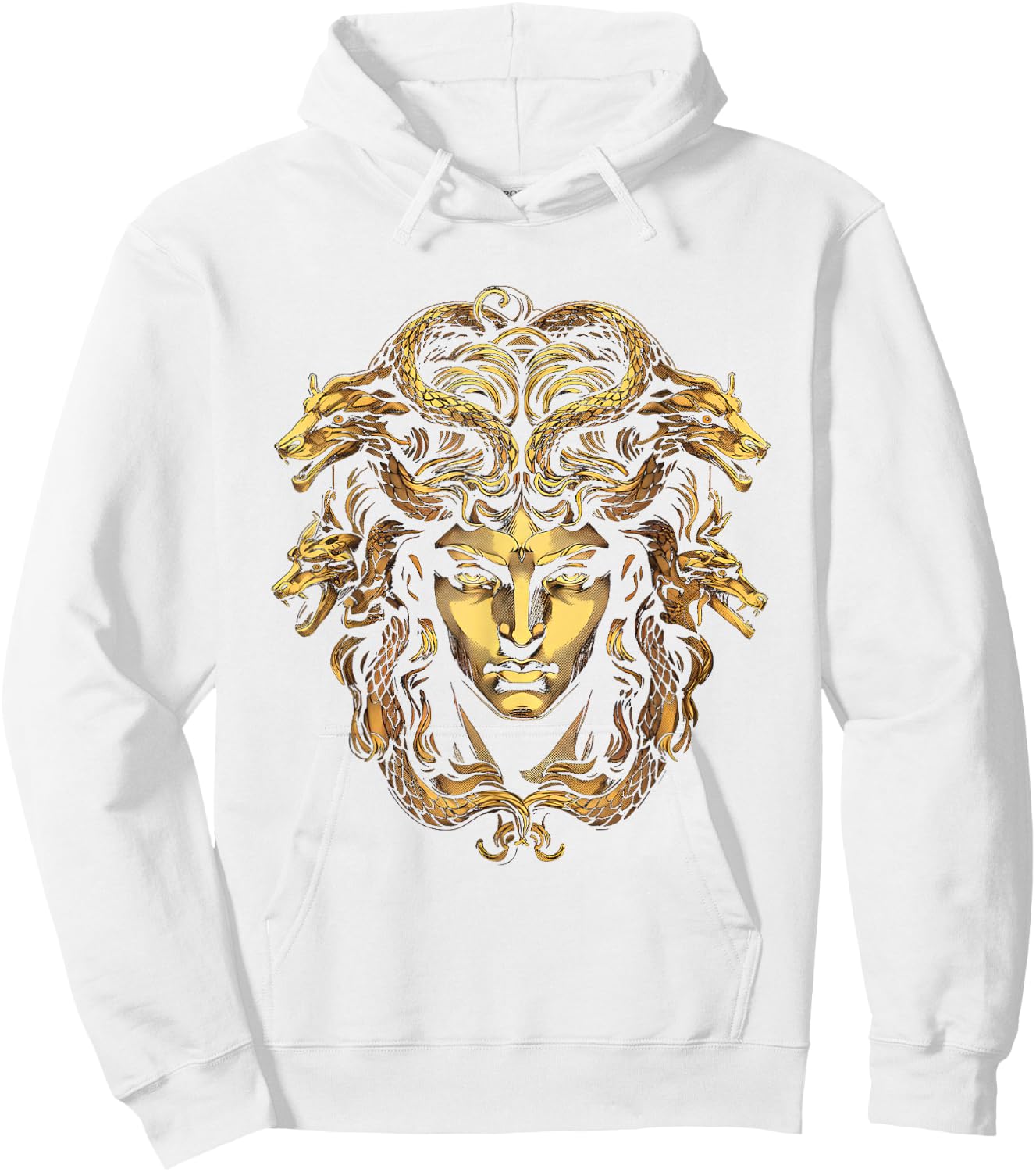 Medusa Head Greek Mythology Ancient Snake Hair Hoodie - Hoodie | White