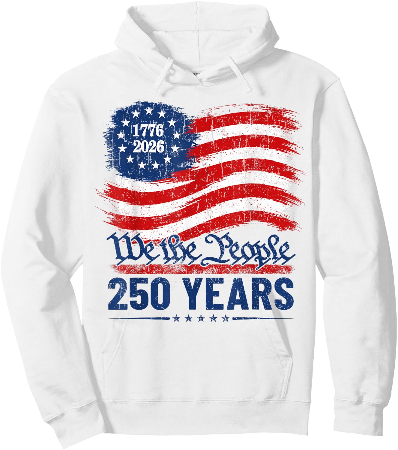 250 Years American Anniversary 250th Independence Day Hoodie - Hoodie | White