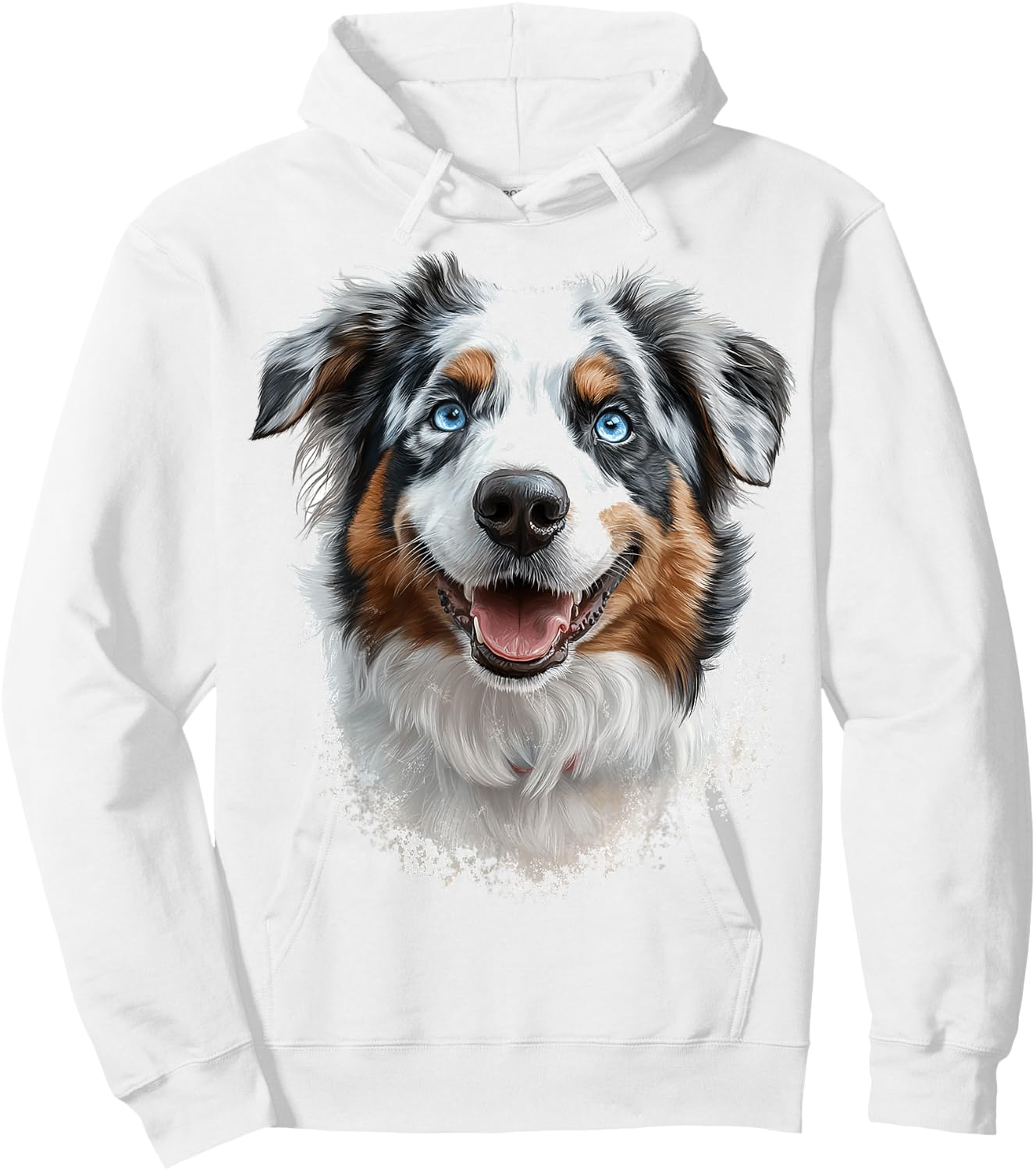 Australian Shepherd Dog Motif Pet Art Australian Shepherd Women Kids Hoodie - Hoodie | White