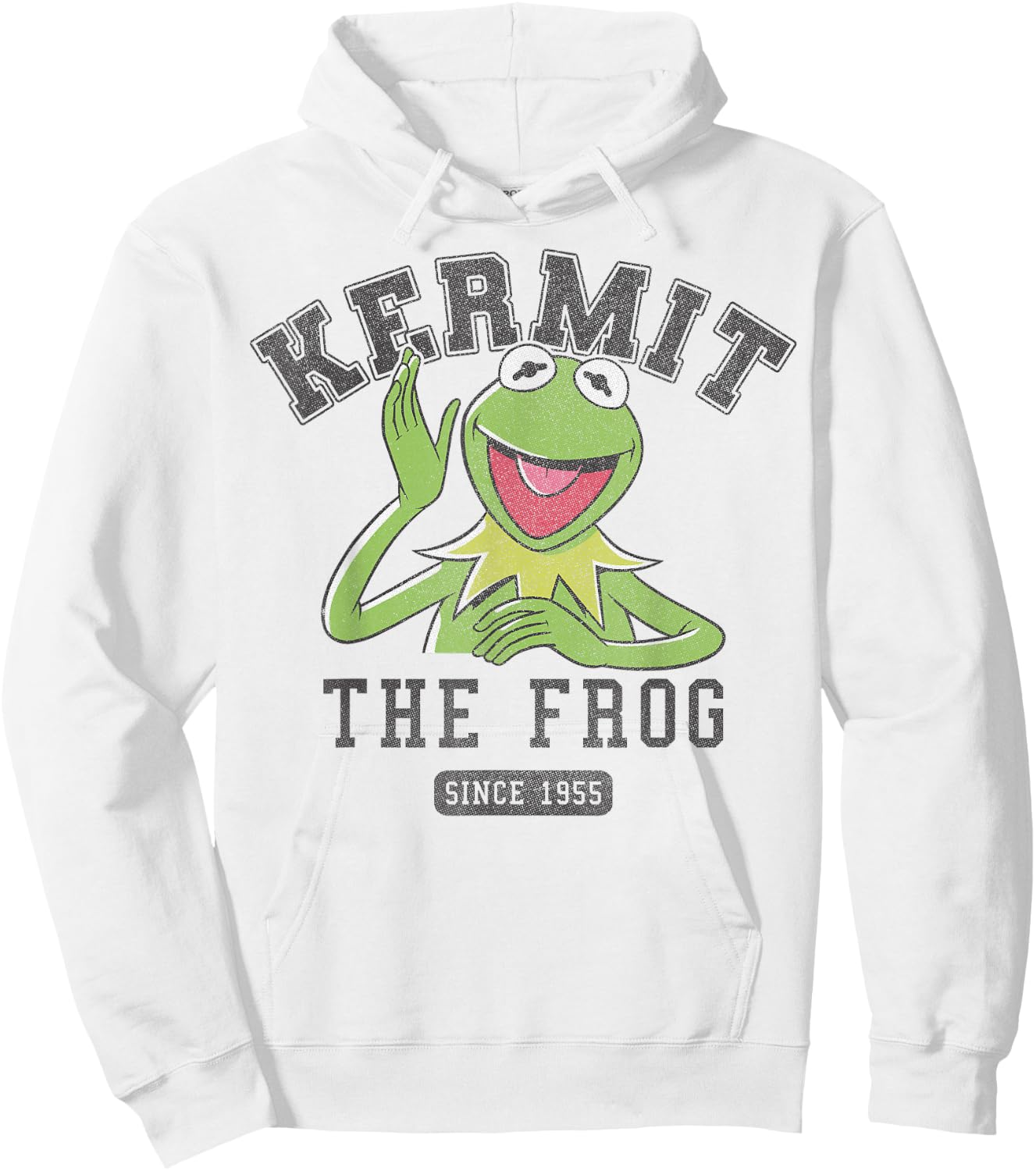 Disney The Muppets Kermit The Frog Since 1955 Collegiate Hoodie - Hoodie | White