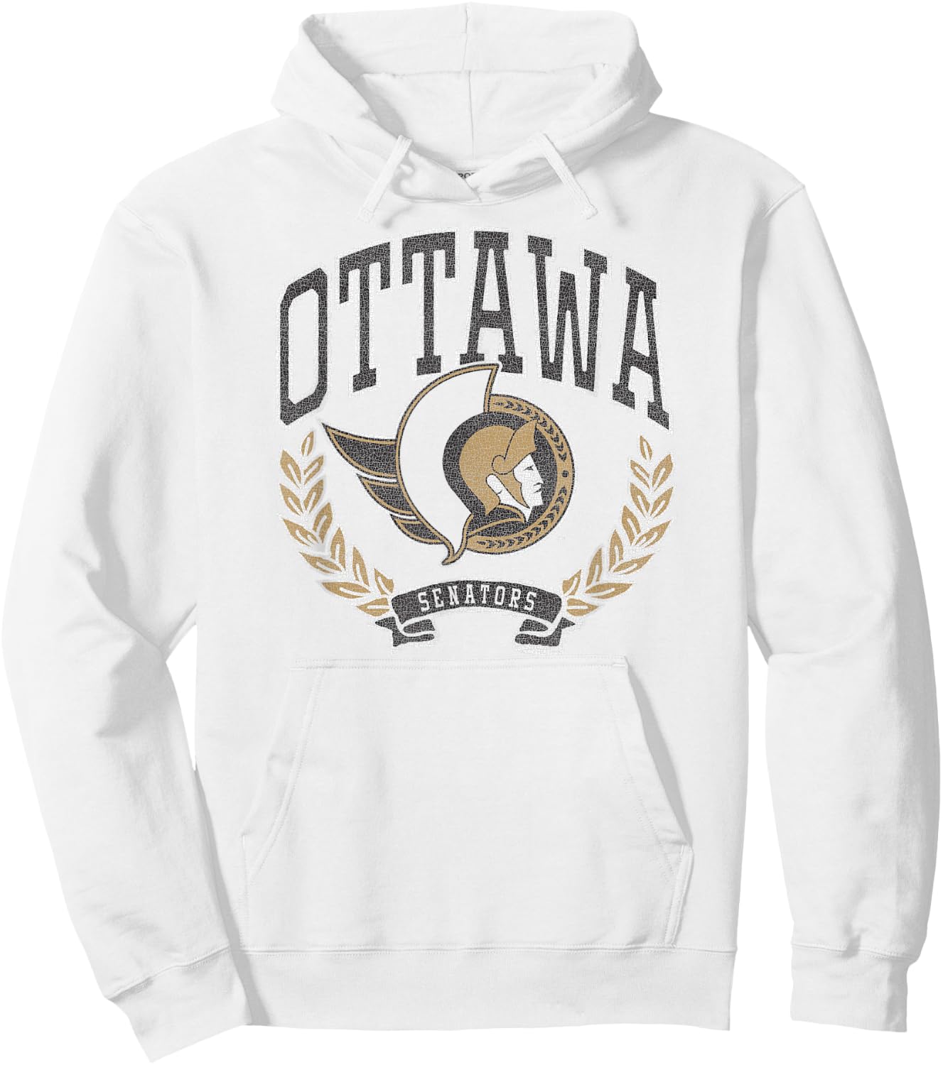 Ottawa Senators Vintage Victory Red Officially Licensed Hoodie - Hoodie | White