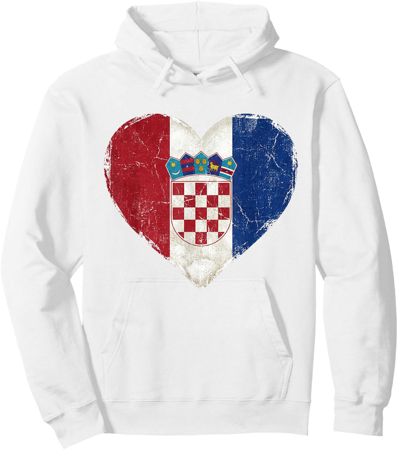 Croatia Hrvatska Flag Zagreb Croatian Jersey Retro Hoodie - Hoodie | White