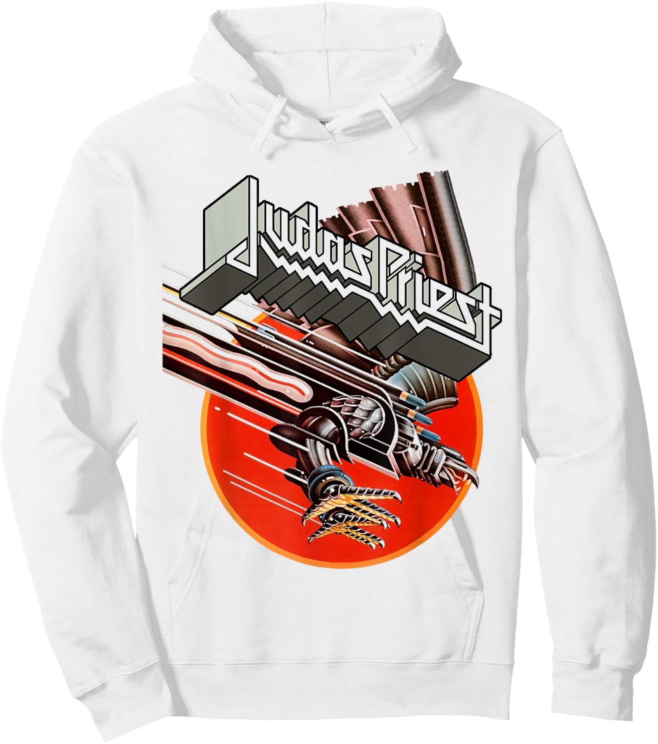Judas Priest - Screaming For Vengeance Full Wings , White Hoodie - Hoodie | White
