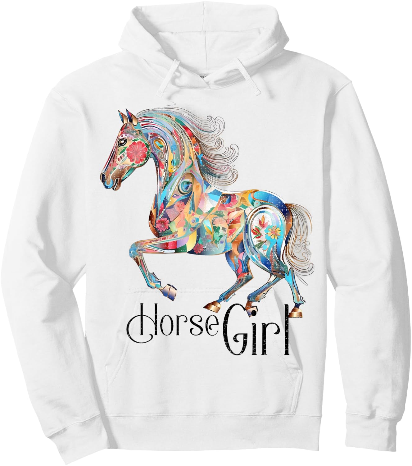 Horse Girl - Just A Girl Who Loves Horses, Horseback Riding Hoodie - Hoodie | White
