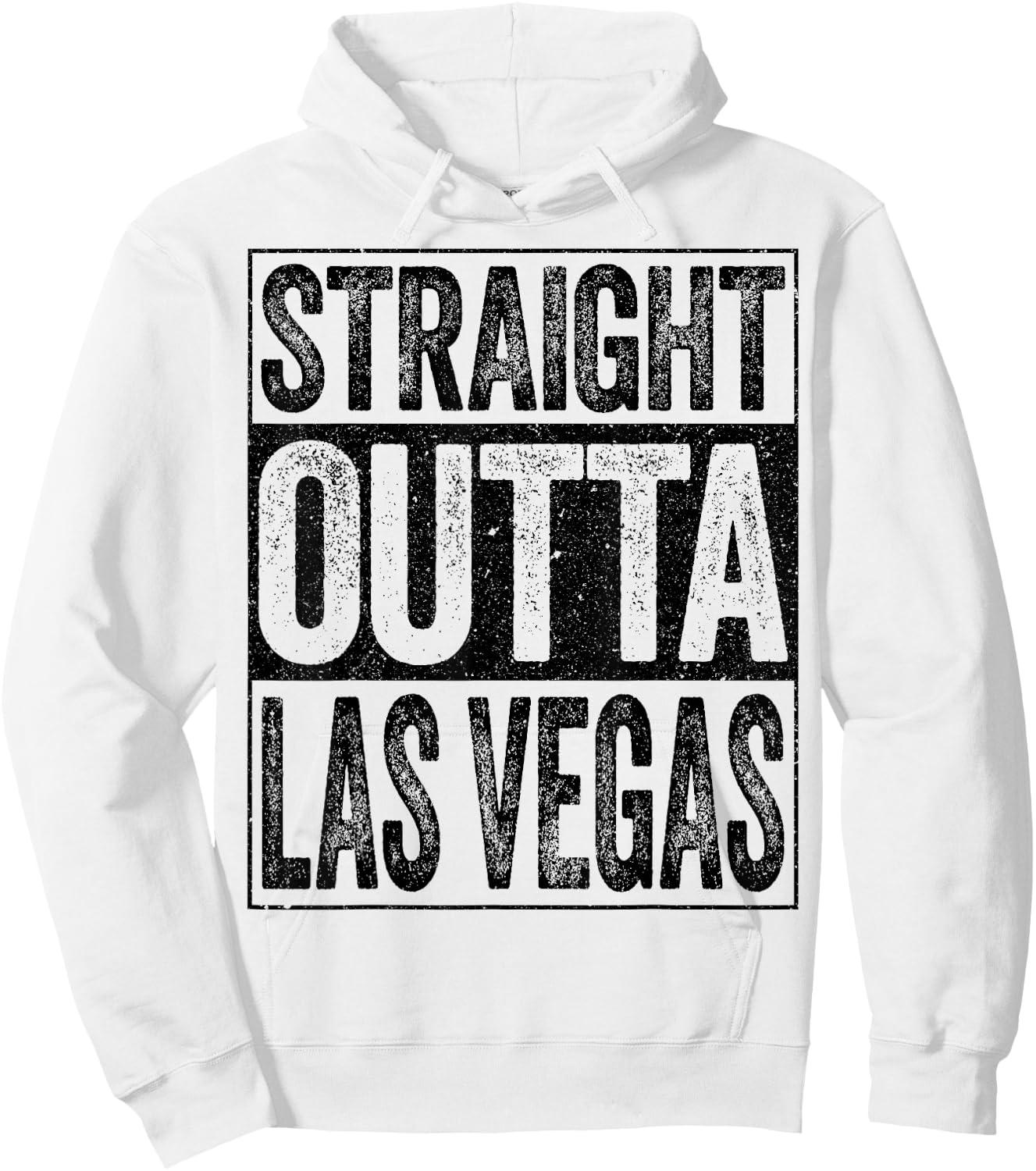 Straight Outta Las Vegas Shirt Men Women Kids Nevada State Hoodie - Hoodie | White