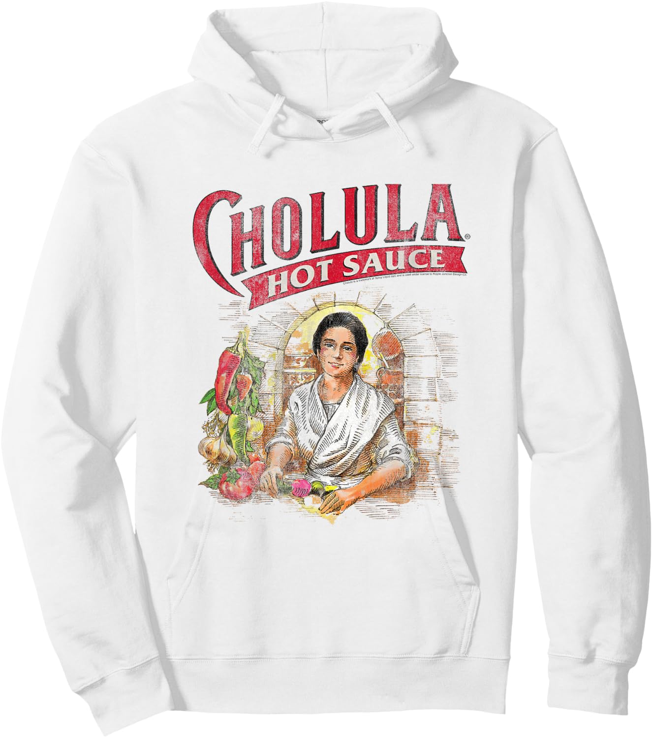 Ripple Junction x Cholula Mother Of Spices Hot Sauce , white, S Hoodie - Hoodie | White