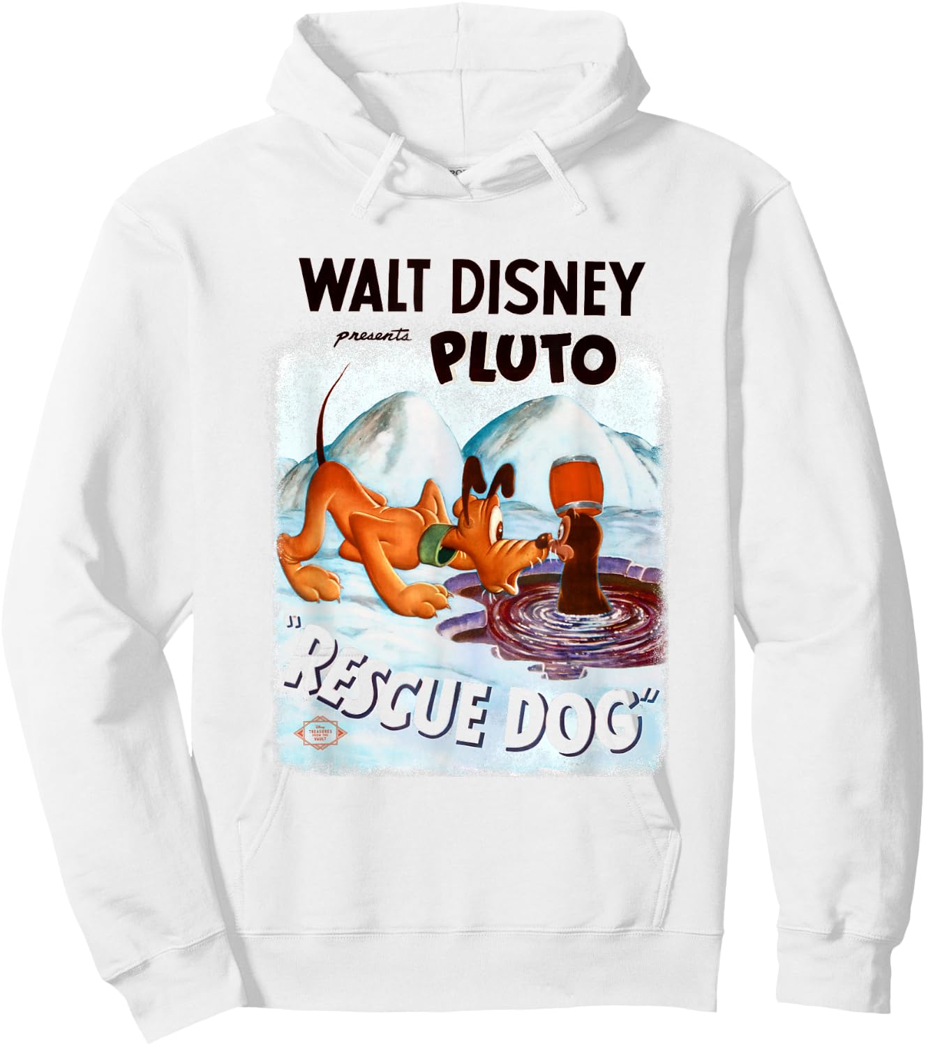 Disney Pluto Rescue Dog Salty the Seal Retro Vintage Classic Hoodie - Hoodie | White