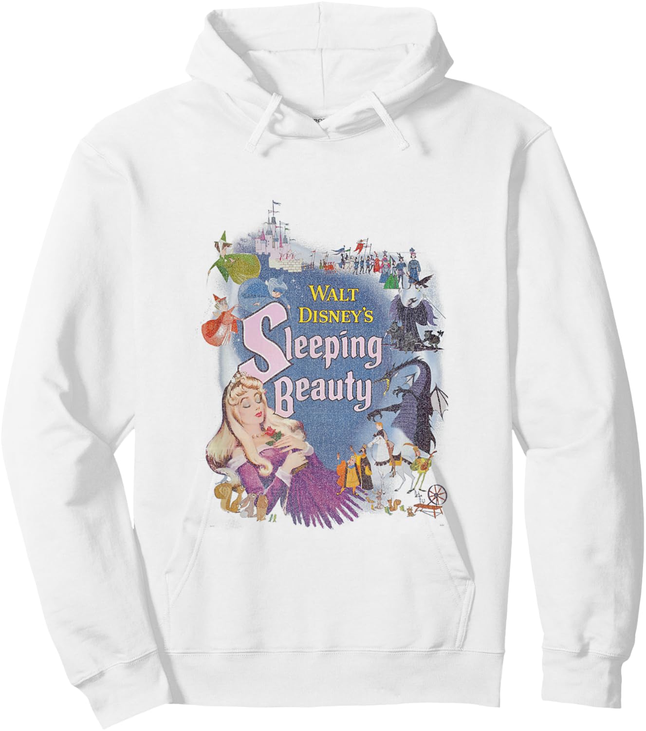 Disney Sleeping Beauty Classic Icons Movie Poster Small Hoodie - Hoodie | White