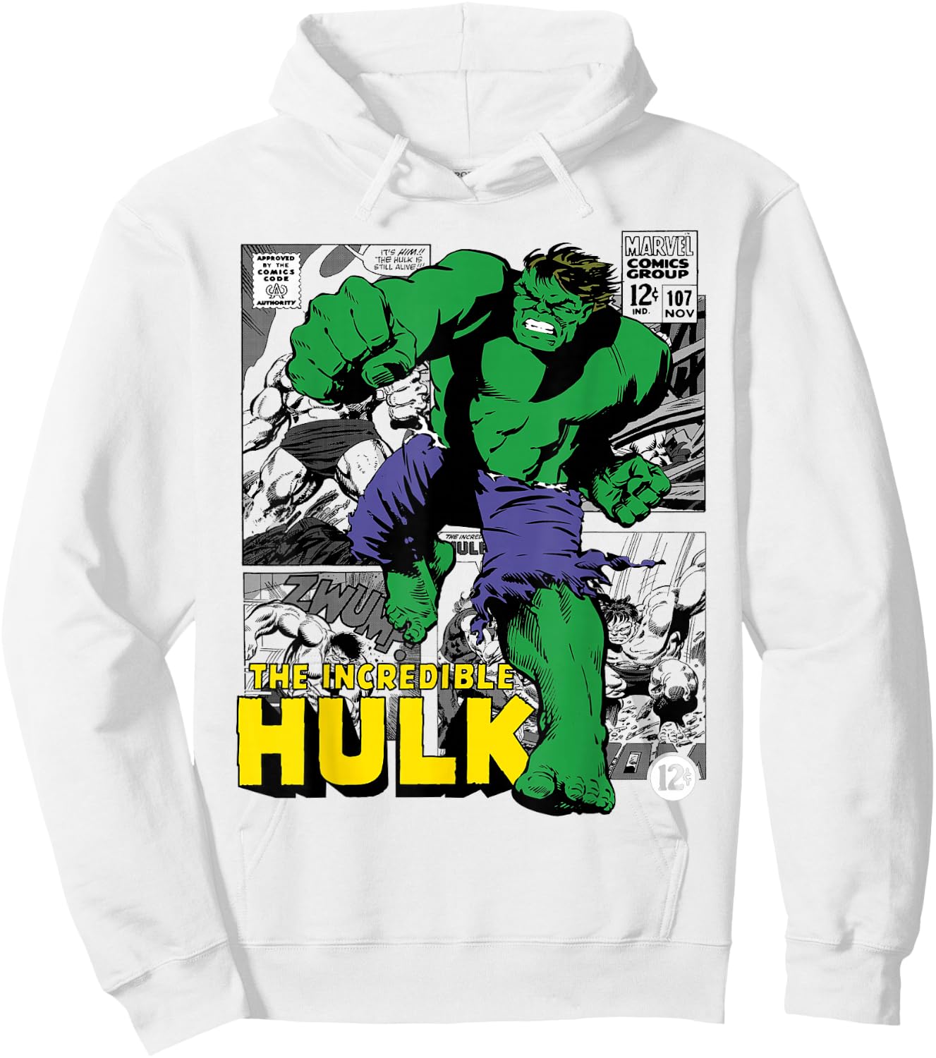 Marvel Hulk The Incredible Hulk , gray Hoodie - Hoodie | White