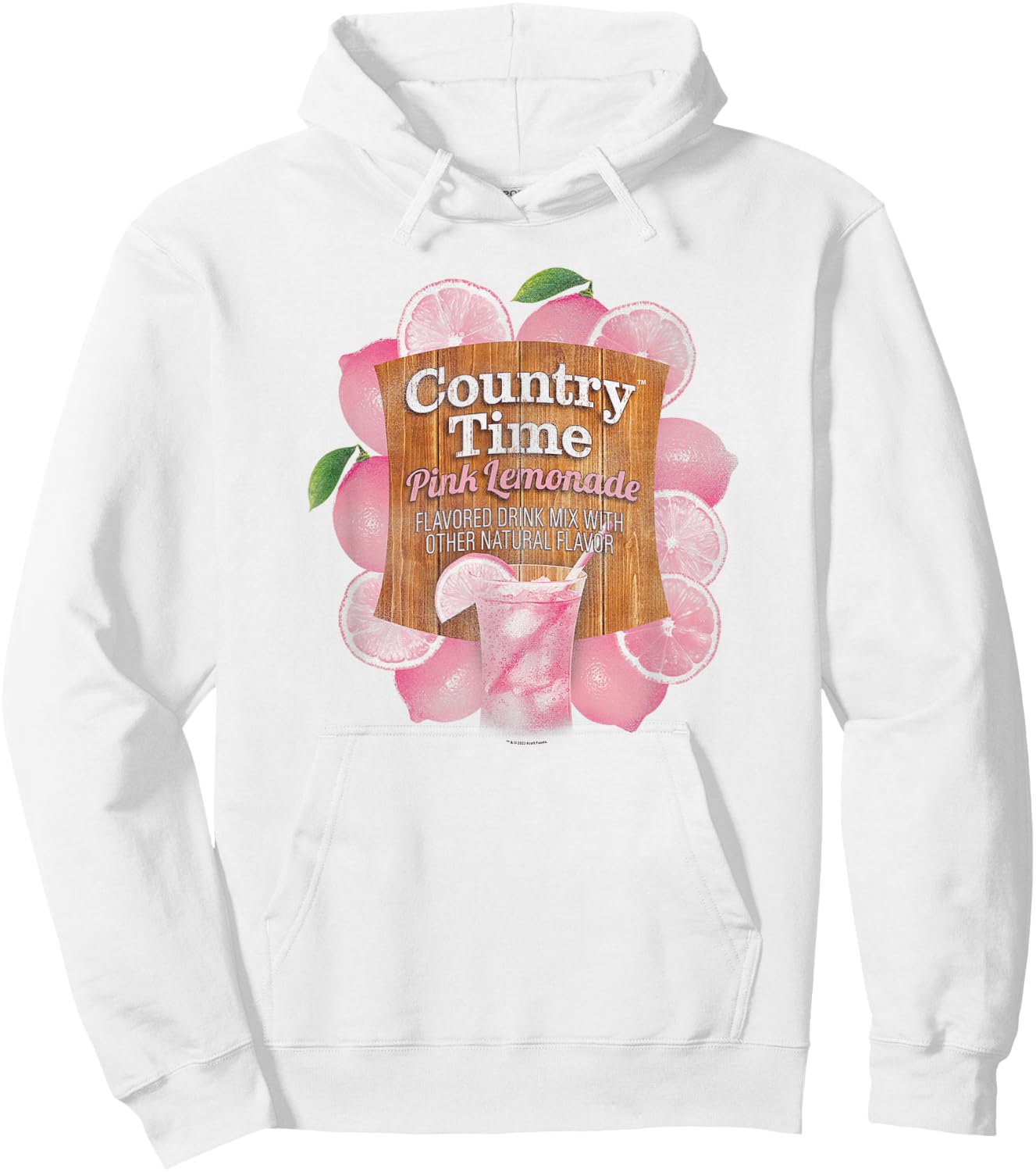Country Time Pink Lemonade Classic Beverage Logo Hoodie - Hoodie | White