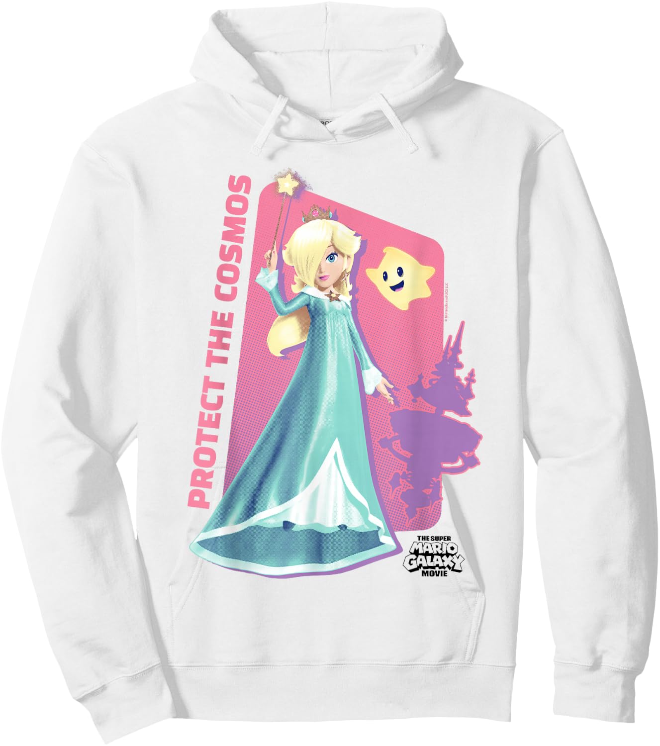 The Super Mario Galaxy Movie Rosalina Cosmos Wand Hoodie - Hoodie | White