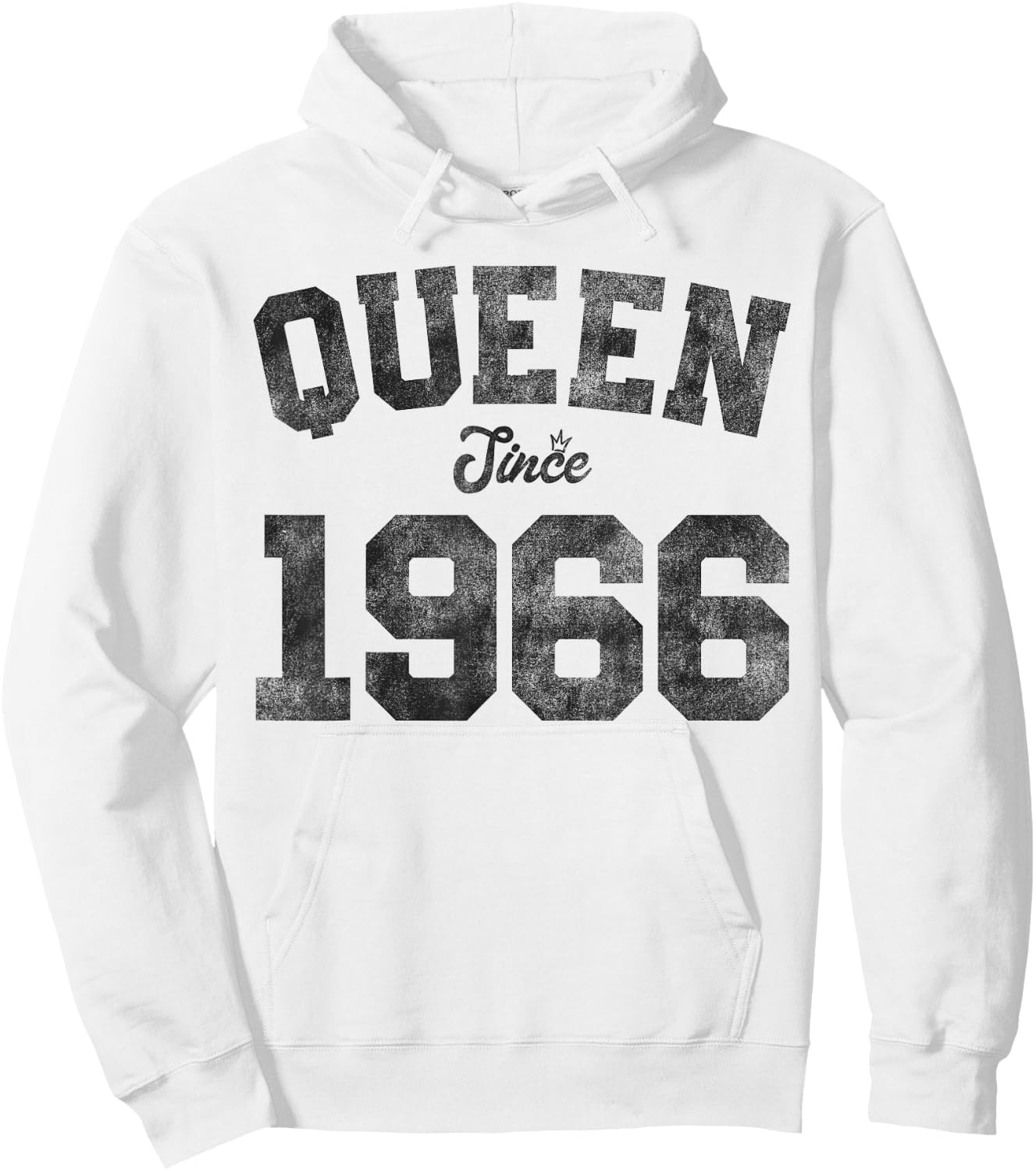 Queen Since 1966 60 Years Old 60th Birthday Funny Vintage Hoodie - Hoodie | White