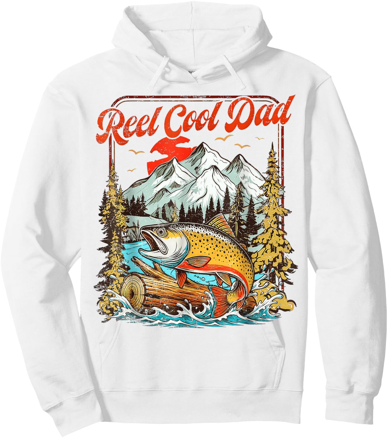 Reel Cool Dad Father's Day Hoodie - Hoodie | White