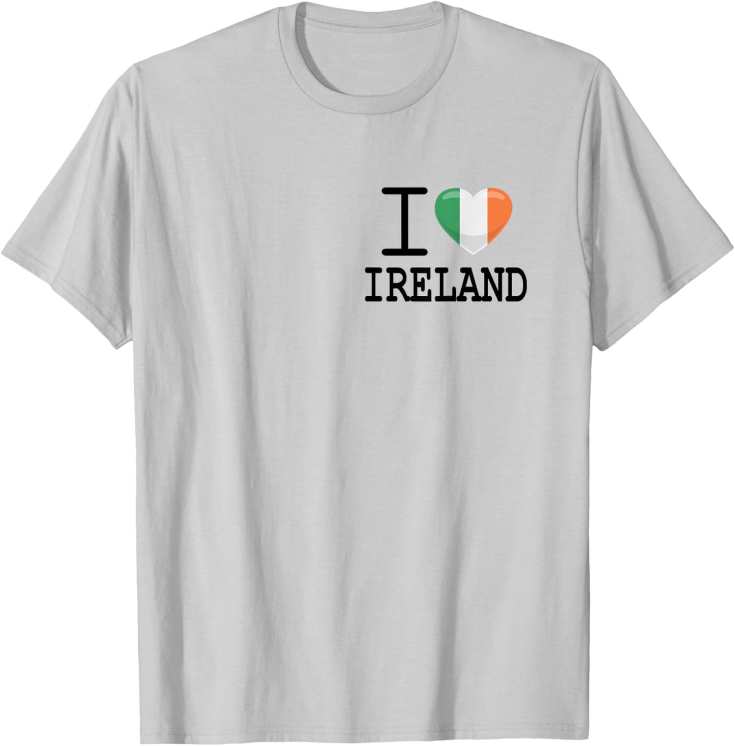 I Love Ireland Heart T-Shirt - T-Shirt | Ash