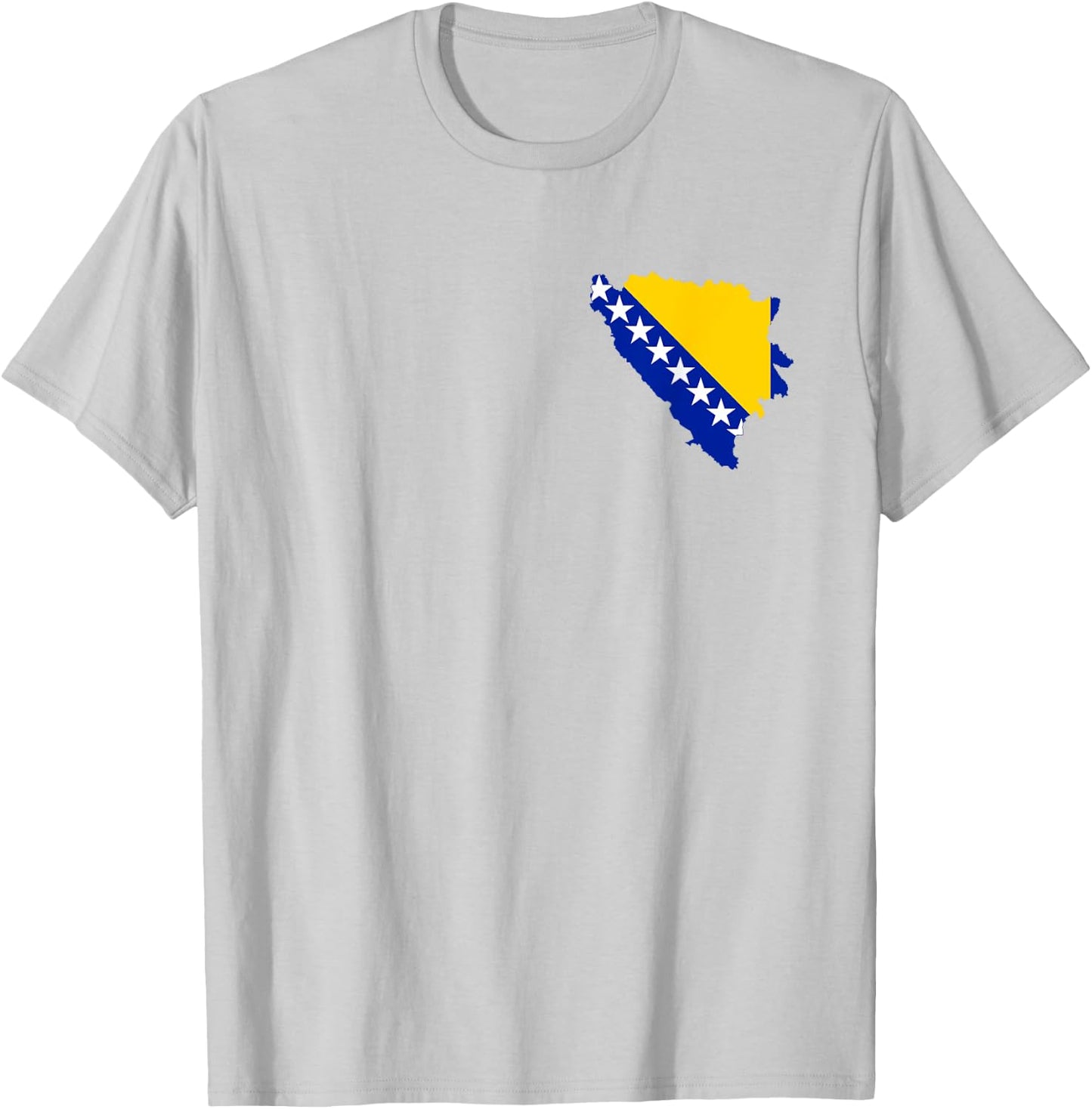 Bosnien Flagge Bosnische Farben Sarajevo Frauen Männer BIH T-Shirt - T-Shirt | Ash