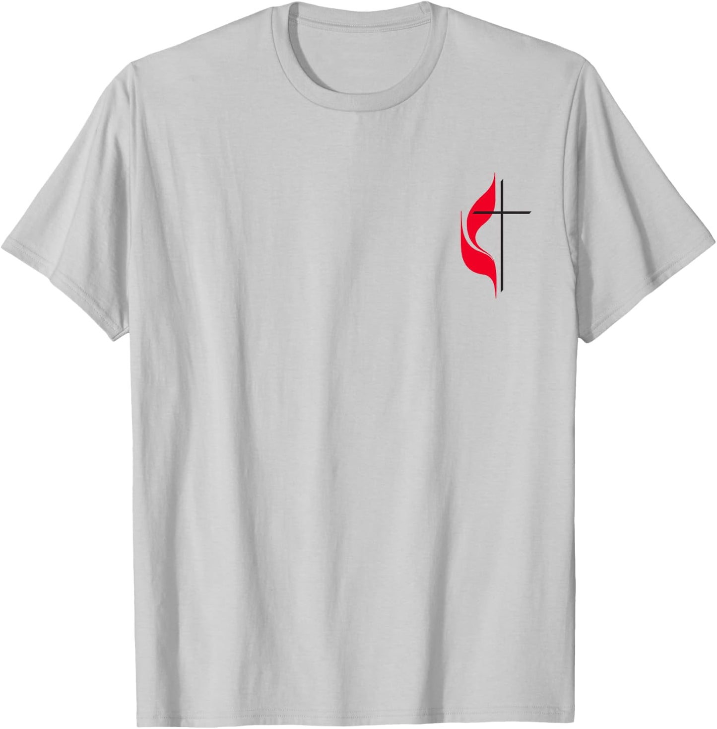 Methodist Cross Flag Christian Methodists Protestant Church T-Shirt - T-Shirt | Ash