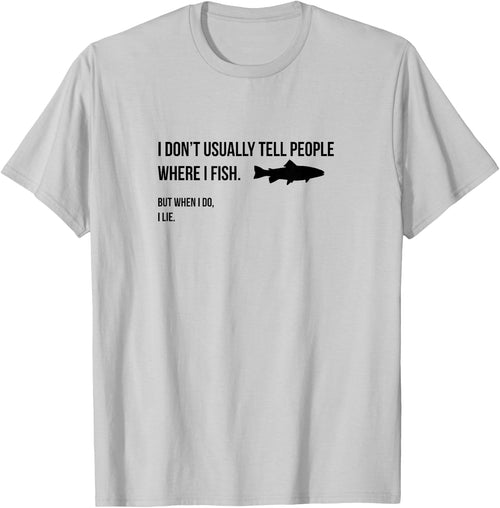 I don't tell people where I fish when I fish