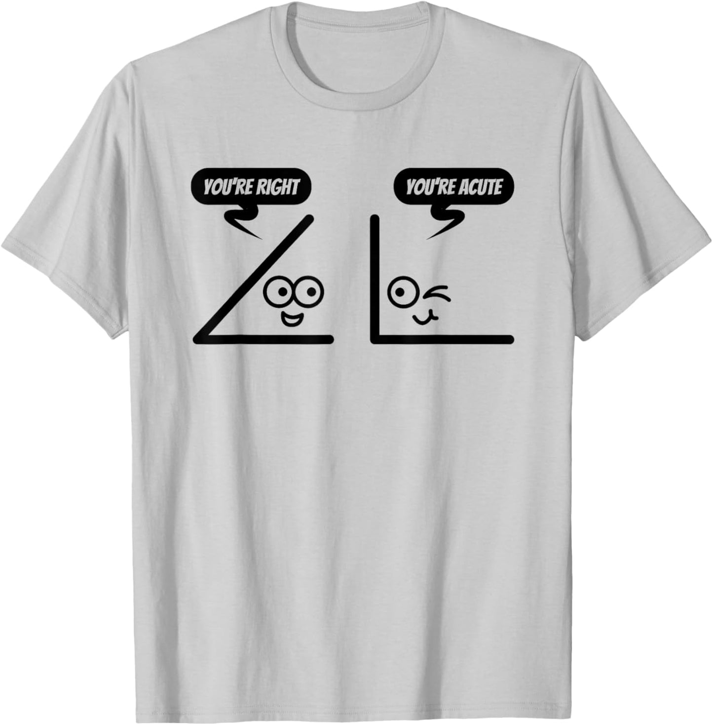 Funny Geometry Shirt For Math Teachers And Lovers - Angles Men Women Kids T-Shirt - T-Shirt | Ash
