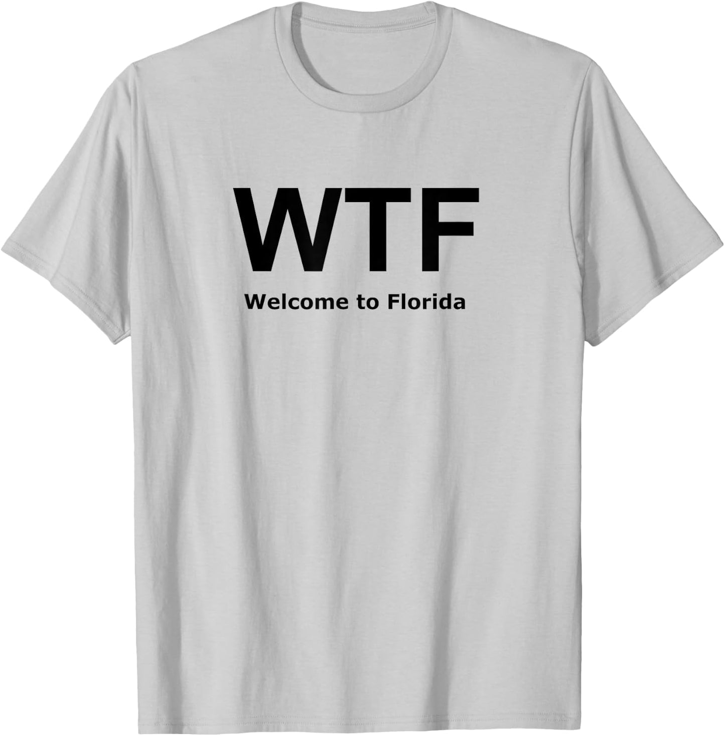 Welcome to Florida WTF Funny Novelty T-Shirt - T-Shirt | Ash