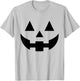 Vintage Pumpkin Face Jackolantern Jack O Lantern Halloween T-Shirt - T-Shirt | Ash