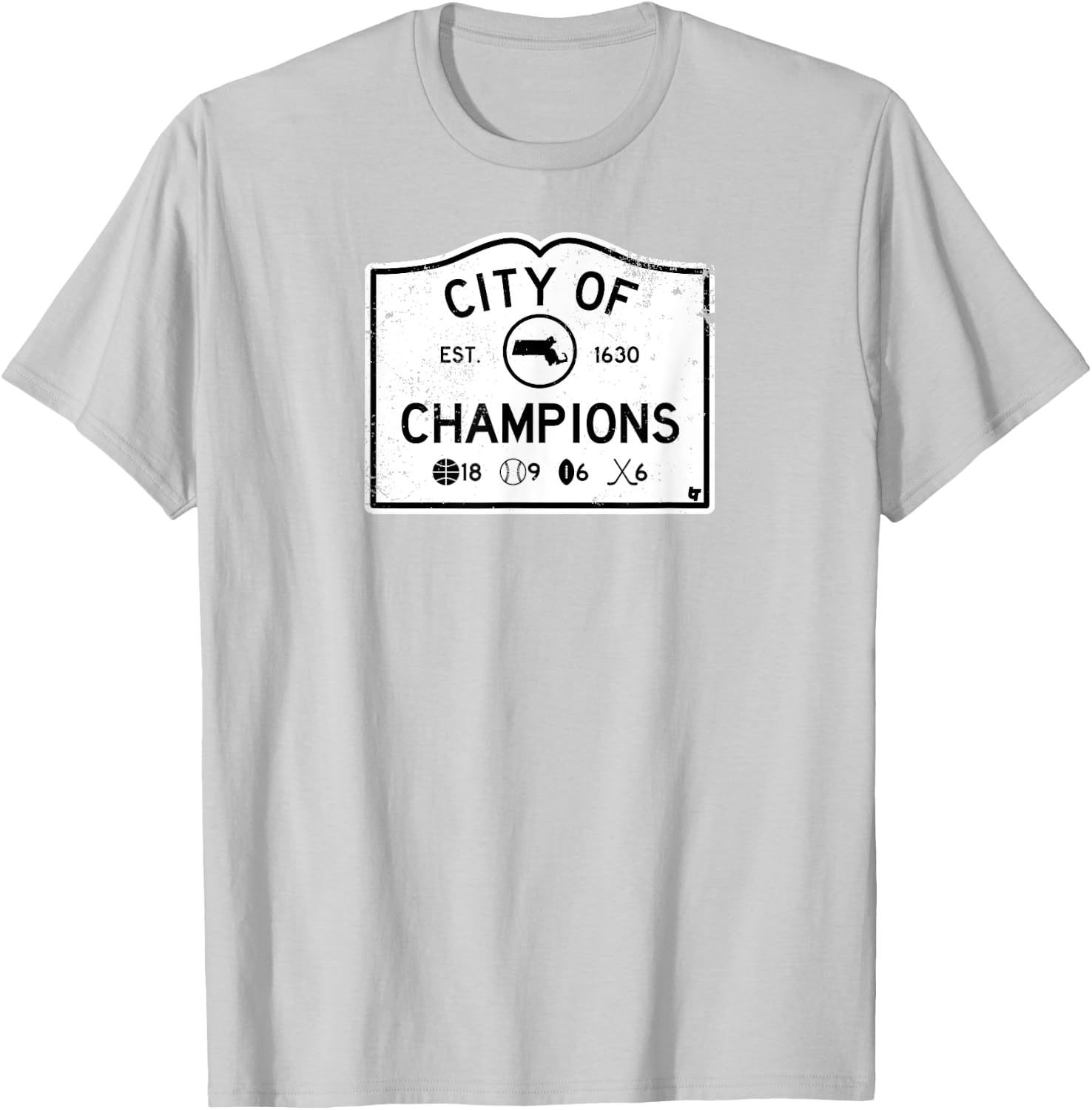 City of Champions - Boston Sports T-Shirt - T-Shirt | Ash