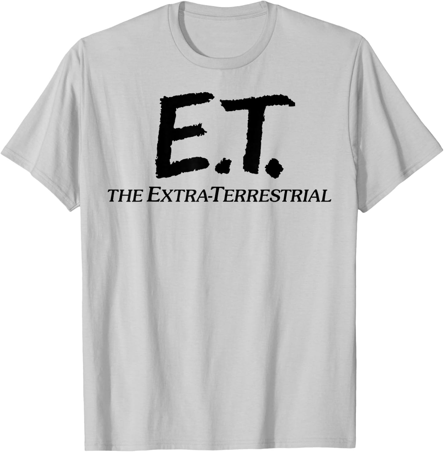 Alien Movie Logo E.T. Simple , grey, S T-Shirt - T-Shirt | Ash