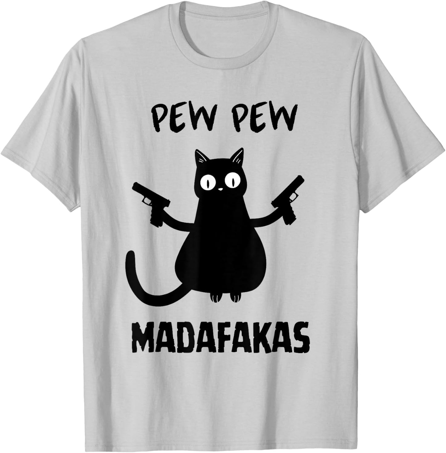 Funny Cat Halloween Madafakas Cat Halloween Spooky Black Cat T-Shirt - T-Shirt | Ash