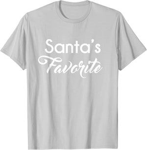 Santa's Favorite Shirt, Funny Cute Kids Christmas Gift T-Shirt - T-Shirt | Ash