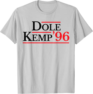 Bob Dole Vintage Political Dole Kemp '96 Election T-Shirt - T-Shirt | Ash