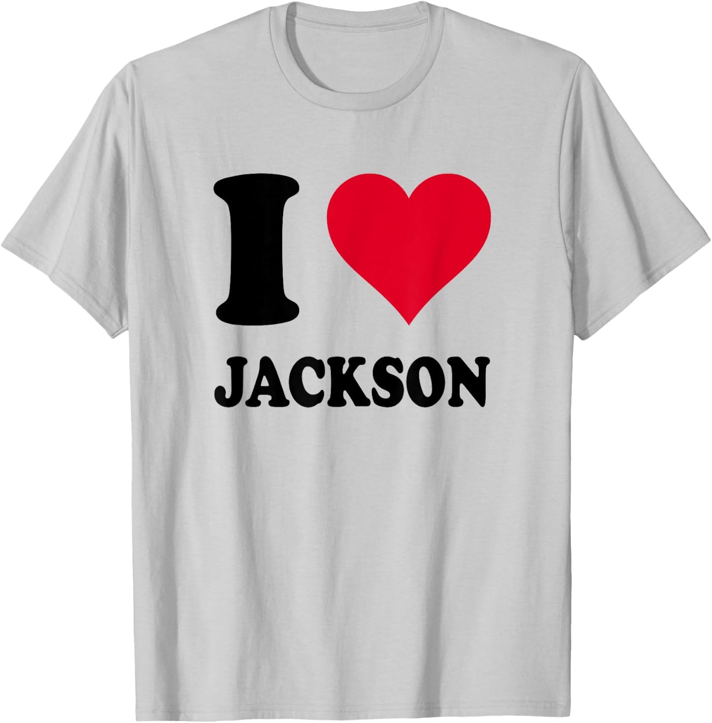 I Love Jackson , white, S T-Shirt - T-Shirt | Ash