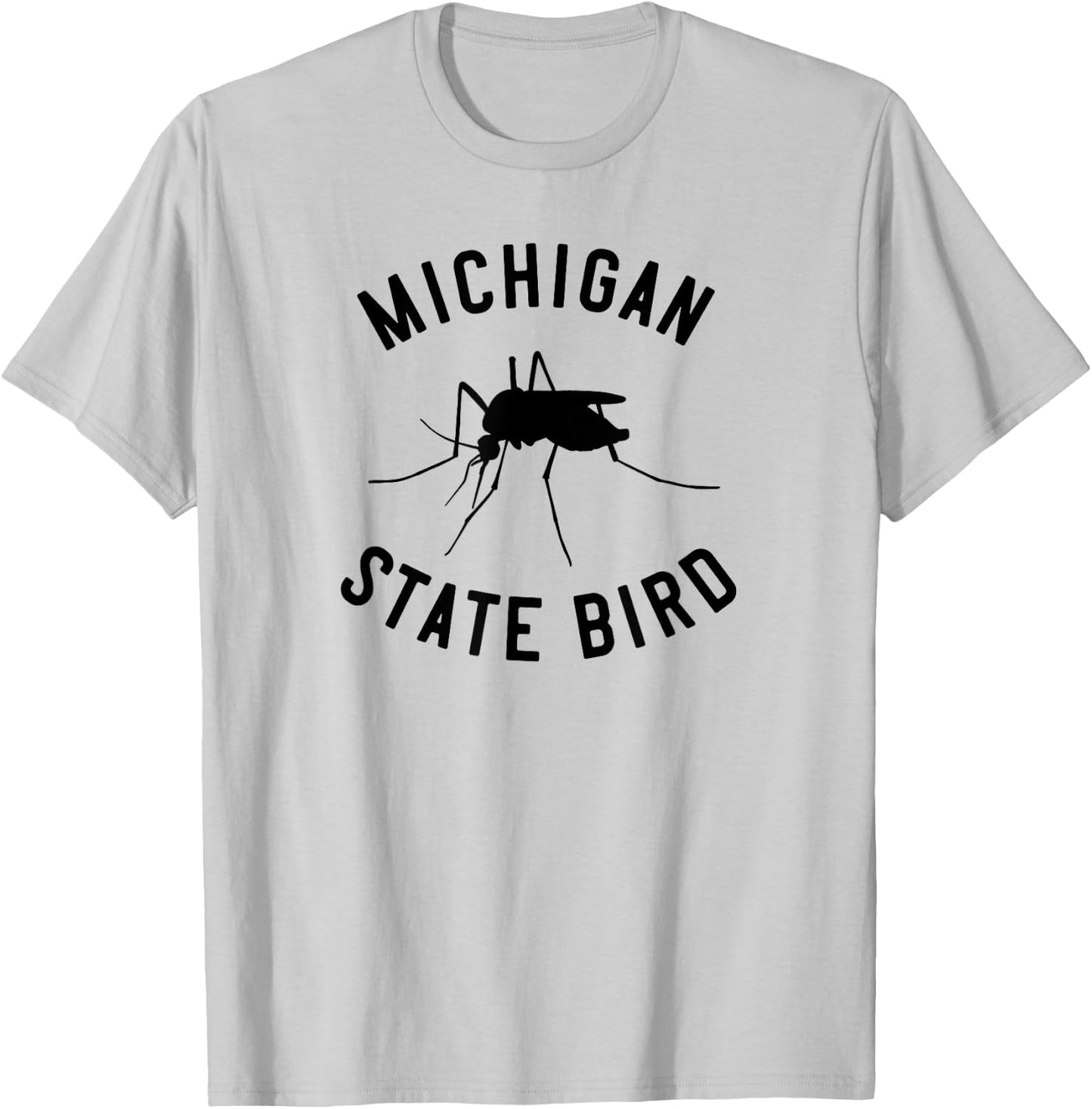 Classic Michigan Mosquito State Bird T-Shirt - T-Shirt | Ash