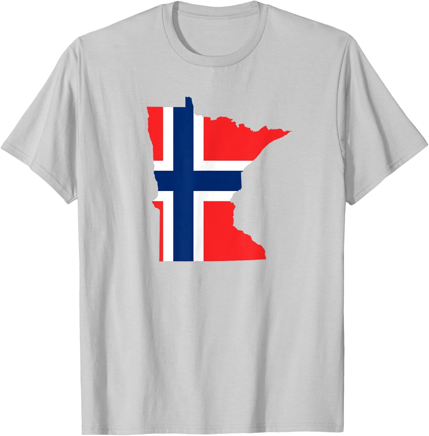Minnesota Norway, Norwegian Flag MN Heritage T-Shirt - T-Shirt | Ash